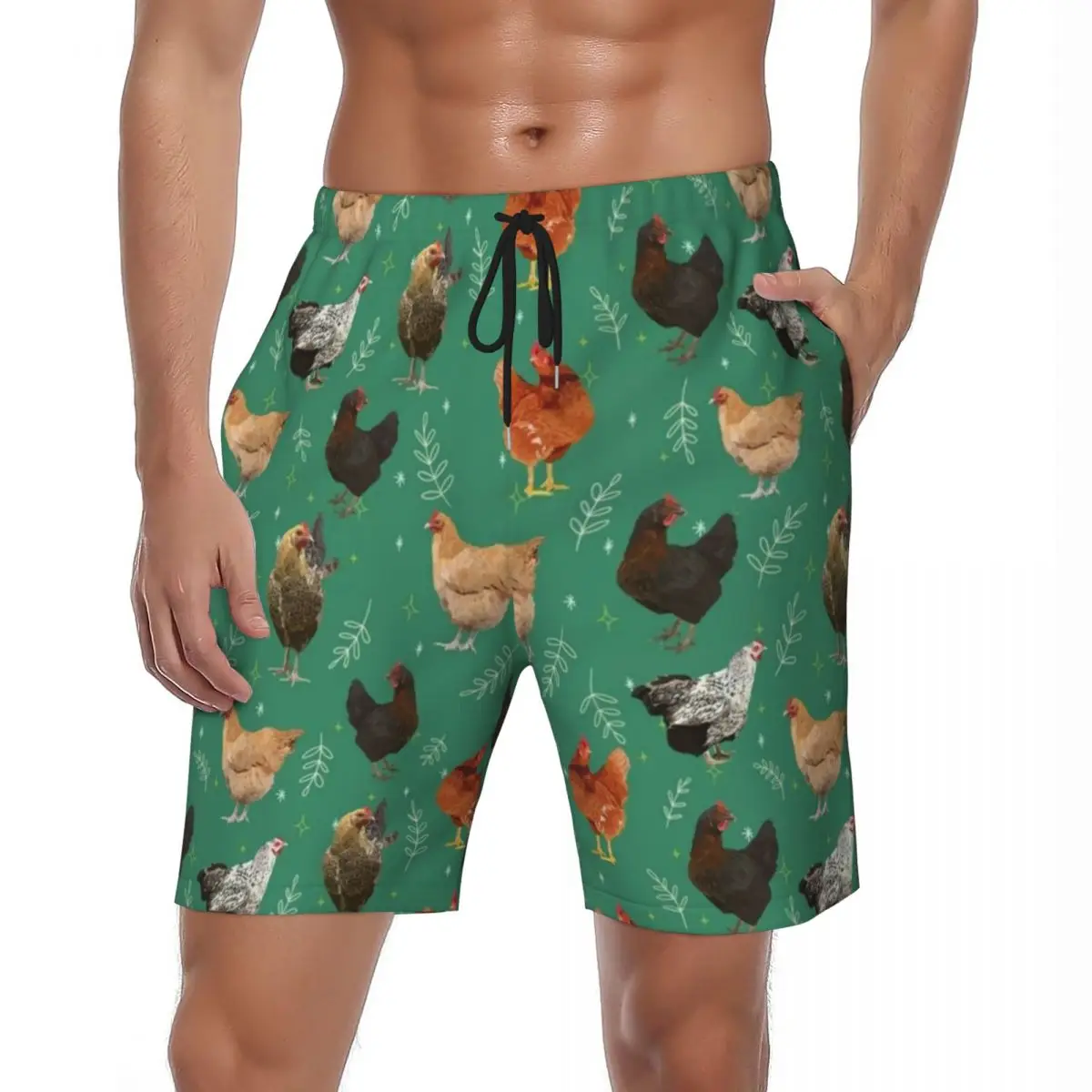 Шорты пляжные мужские с принтом листьев и куриц, милая спортивная одежда с животными, дышащие модные трусы для плавания «сделай сам» в гавайском стиле
Шорты пляжные мужские с принтом листьев и куриц, милая спортивная одежда с животными, дышащие модные трусы для плавания «сделай сам» в гавайском стиле