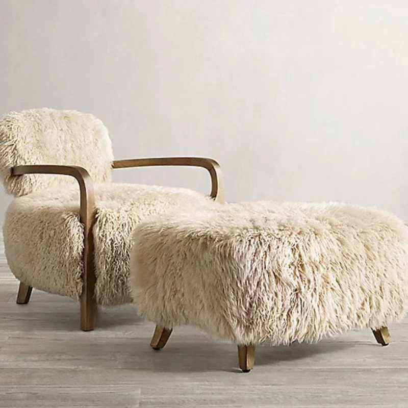 Nordic Solid Wood Imitation Wool Leisure Living Room Chair Modern Simple Home Designer Lazy Single Sofa Chair Custom Furniture
Nordic Solid Wood Imitation Wool Leisure Living Room Chair Modern Simple Home Designer Lazy Single Sofa Chair Custom Furniture