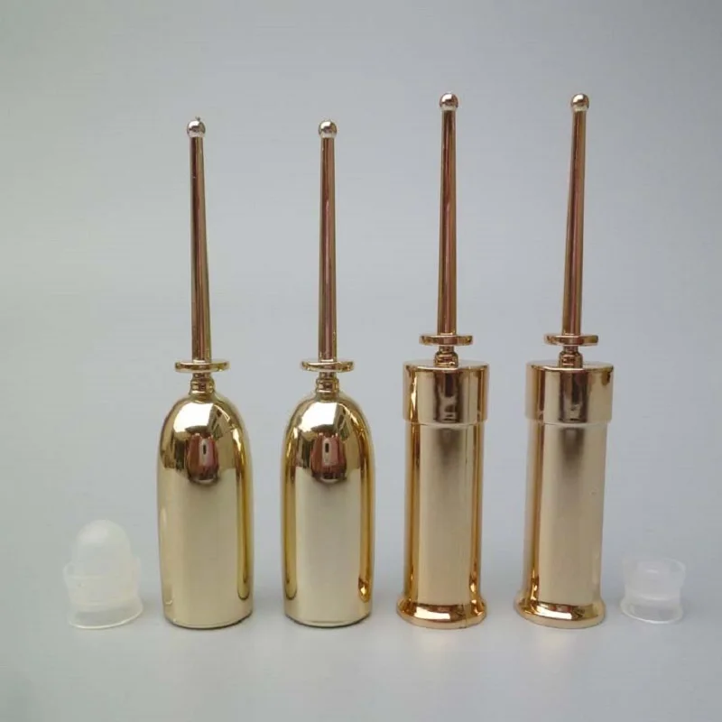 

2ML 3ML UV gold plastic airless bottle break top bottle for sample test/lotion/emulsion/serum/essence/skin care packing