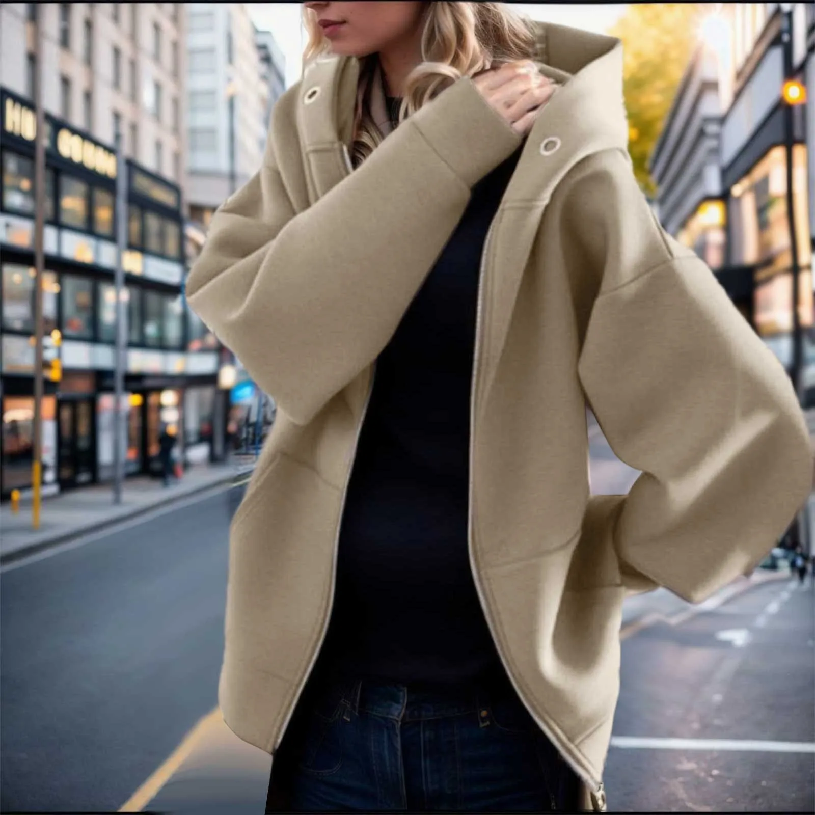Autumn Winter New Personalized Street Sweatshirts Zipper Hooded Long Sweater Long Cardigan Women Oversized Cardigan Hoodies
Autumn Winter New Personalized Street Sweatshirts Zipper Hooded Long Sweater Long Cardigan Women Oversized Cardigan Hoodies