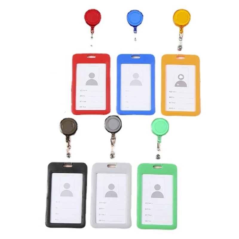 Work Card Holders with Retractable Badge Clips Student Plastic Card Holder Employee Name ID Card Cover school supplies
Work Card Holders with Retractable Badge Clips Student Plastic Card Holder Employee Name ID Card Cover school supplies