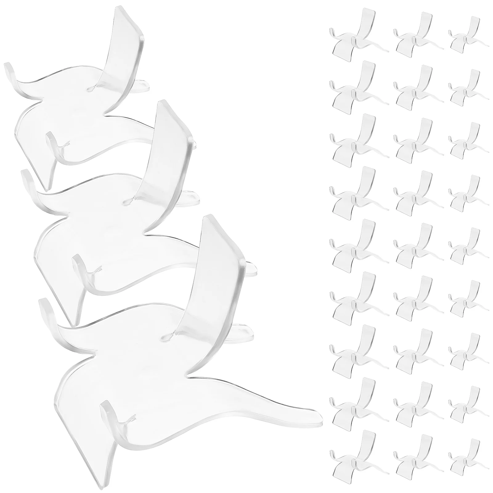 30 Pcs Acrylic Transparent Stool Chair Base Support Clear Display Shelf Rock Stand Easel
30 Pcs Acrylic Transparent Stool Chair Base Support Clear Display Shelf Rock Stand Easel