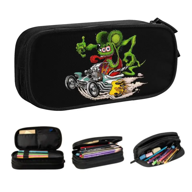 Cute Anime Cartoon Rat Fink Pencil Cases for Boys Gilrs Custom Large Storage Pen Box Bag School Supplies
Cute Anime Cartoon Rat Fink Pencil Cases for Boys Gilrs Custom Large Storage Pen Box Bag School Supplies