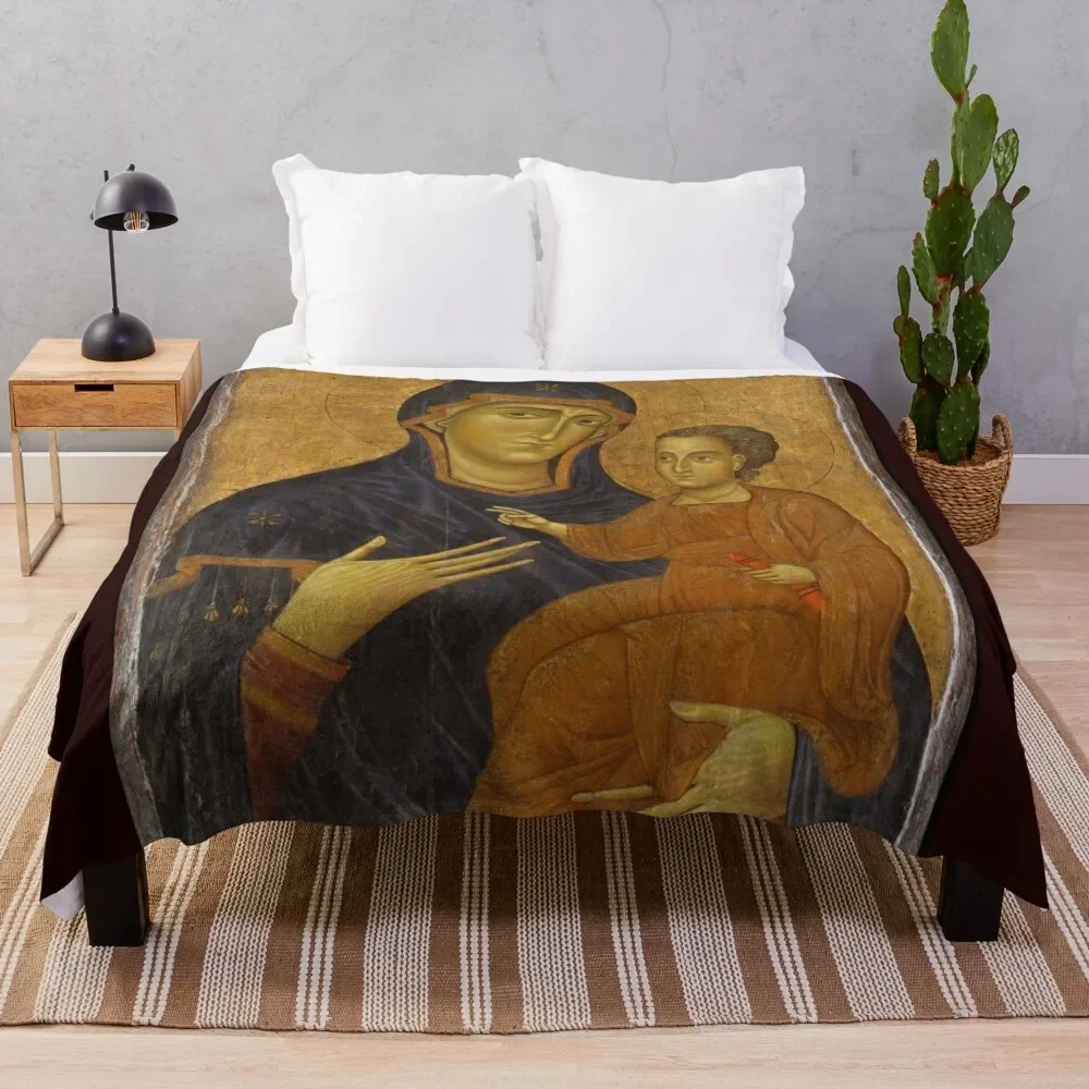 Madonna and Child, Berlinghiero 1300-1500 Throw Blanket heavy to sleep Bed Fashionable Loose Soft Plaid Blankets 
Madonna and Child, Berlinghiero 1300-1500 Throw Blanket heavy to sleep Bed Fashionable Loose Soft Plaid Blankets