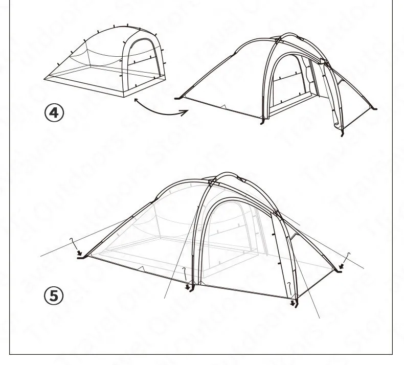 Naturehike – tente de Camping pour 3-4 personnes, série Hiby, en tissu Silicone 20D, Double couche, 4 saisons, pour la famille, ultralégère Naturehike – tente de Camping pour 3-4 personnes, série Hiby, en tissu Silicone 20D, Double couche, 4 saisons, pour la famille, ultralégère