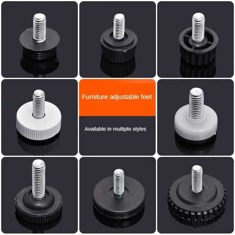 4pcs Black Plastic Furniture Adjustable Bolt Chair Feet Level Floor Protector Leg Pad M10 M8 M6 Adjustable Height Shelf Foot Mat
4pcs Black Plastic Furniture Adjustable Bolt Chair Feet Level Floor Protector Leg Pad M10 M8 M6 Adjustable Height Shelf Foot Mat