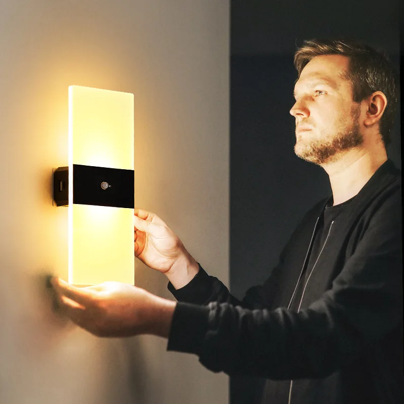 PIR Motion Sensor USB Rechargeable Wall Lights Home Indoor Decoration Lighting Bedroom Bedside Lamp Corridor Stairway Wall Lamp
PIR Motion Sensor USB Rechargeable Wall Lights Home Indoor Decoration Lighting Bedroom Bedside Lamp Corridor Stairway Wall Lamp