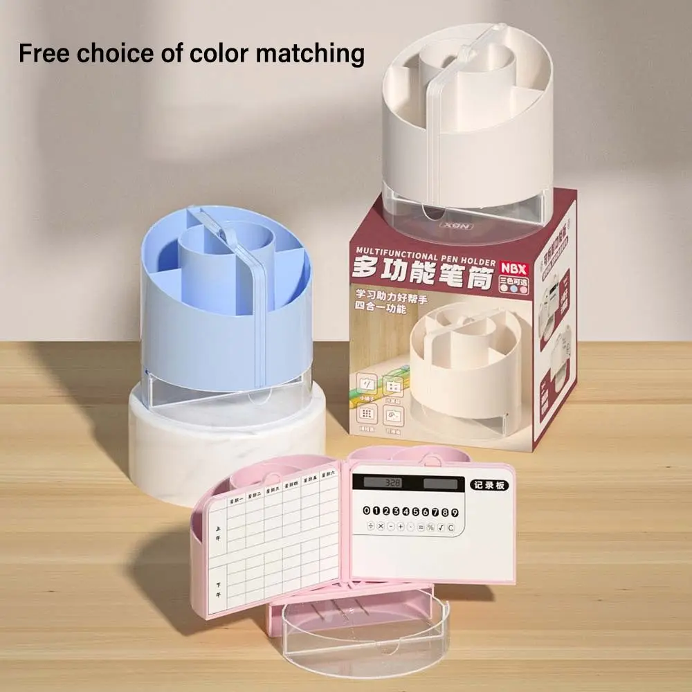 Large Capacity Pen Holder with Mirror with Calculator Desktop Organizer with Erasable Whiteboard Plastic Pen Container Students
Large Capacity Pen Holder with Mirror with Calculator Desktop Organizer with Erasable Whiteboard Plastic Pen Container Students