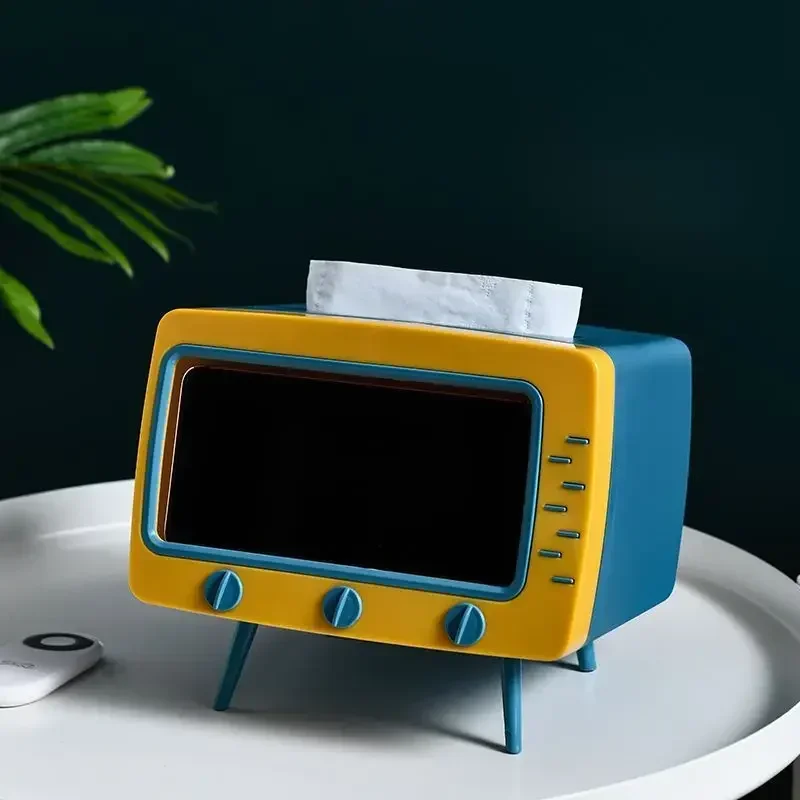 New Home Tissue Box Holder Retro TV Tissue Box Cover Cute Practical Cell Phone Holder Tampon Holder for Bathroom Desks Tables
New Home Tissue Box Holder Retro TV Tissue Box Cover Cute Practical Cell Phone Holder Tampon Holder for Bathroom Desks Tables