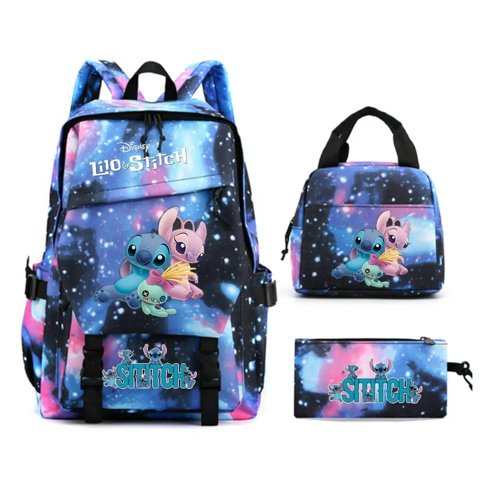3pcs Lilo And Stitch Backpack Simple Harajuku Female Male Lovely Student School Bag Large Capacity Light Laptop Travel Knapsacks
3pcs Lilo And Stitch Backpack Simple Harajuku Female Male Lovely Student School Bag Large Capacity Light Laptop Travel Knapsacks