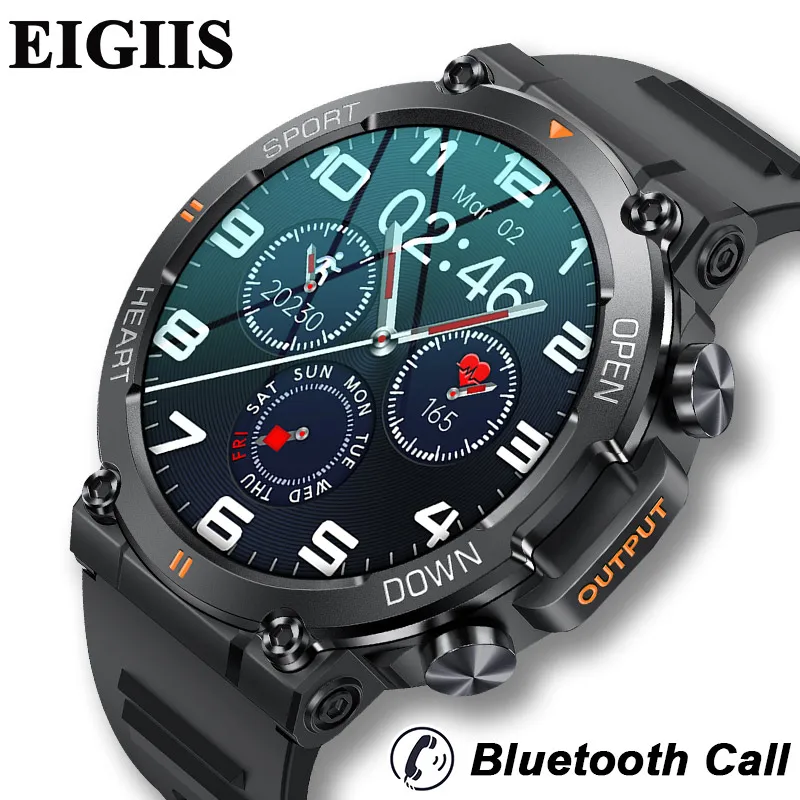 EIGIIS Smart Watch Bluetooth Call Men 1.39" Full Touch Sport Fitness Tracker Blood Pressure Monitor Smartwatch Music Play Clock
EIGIIS Smart Watch Bluetooth Call Men 1.39" Full Touch Sport Fitness Tracker Blood Pressure Monitor Smartwatch Music Play Clock