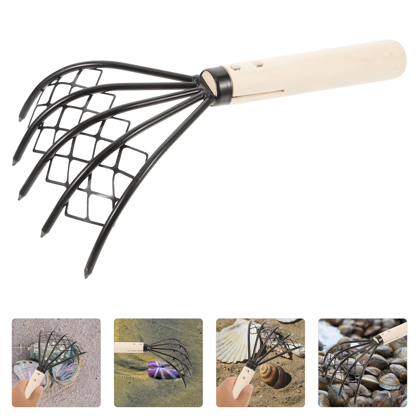 2 Pcs Rake Net Carbon Steel Tool Beach Digging Clam Scraper with Wood Handle Iron Multipurpose Seaside
2 Pcs Rake Net Carbon Steel Tool Beach Digging Clam Scraper with Wood Handle Iron Multipurpose Seaside