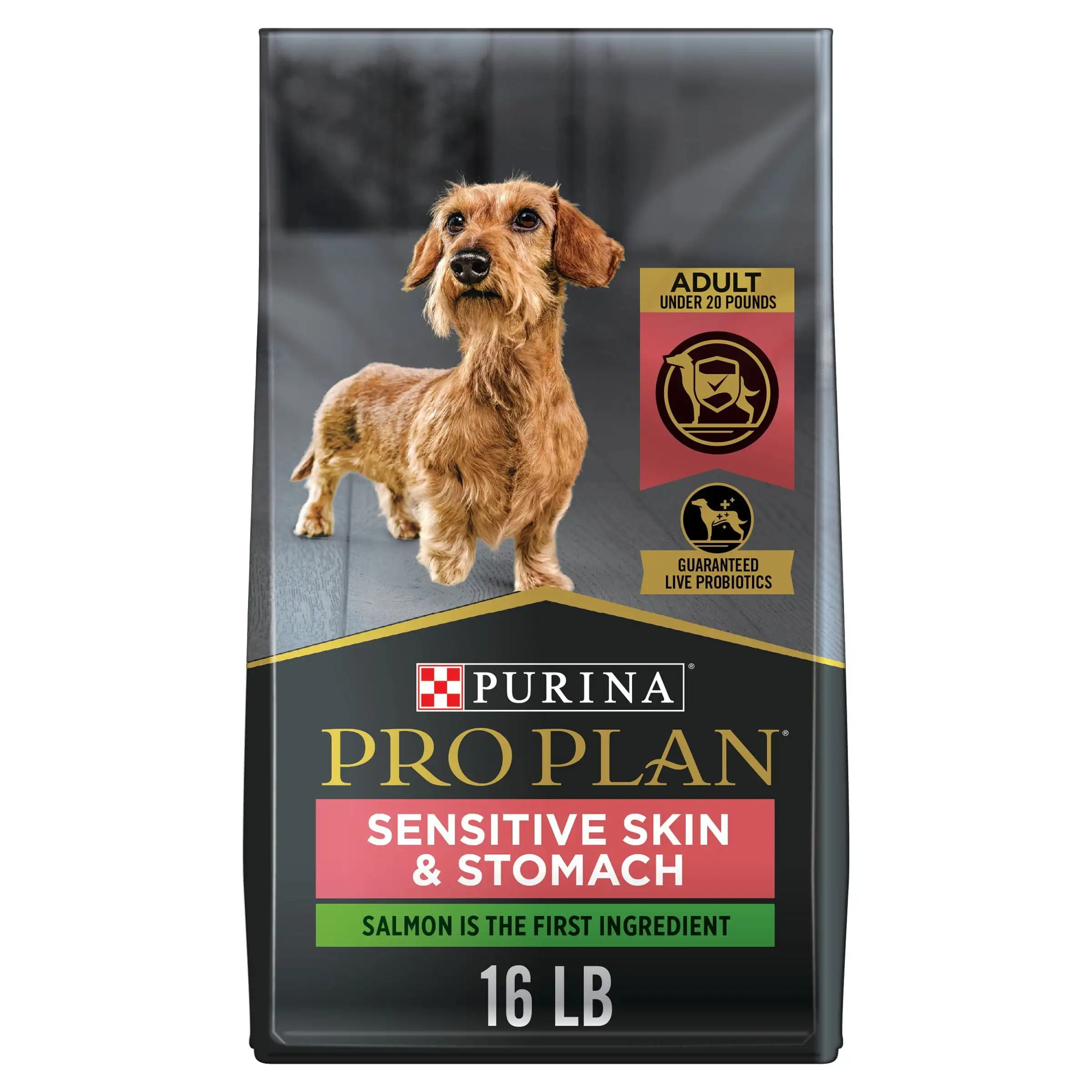 Dry Dog Food High Protein & Sensitive Stomach for Adult Dogs Under 20 lbs, Salmon, 16 lb Bag
Dry Dog Food High Protein & Sensitive Stomach for Adult Dogs Under 20 lbs, Salmon, 16 lb Bag