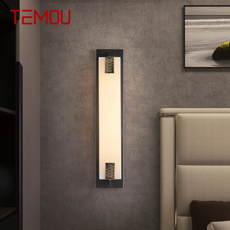 TEMOU Brass Wall Light LED Modern Luxury Marble Sconces Fixture Indoor Decor for Home Bedroom Living Room Corridor
TEMOU Brass Wall Light LED Modern Luxury Marble Sconces Fixture Indoor Decor for Home Bedroom Living Room Corridor