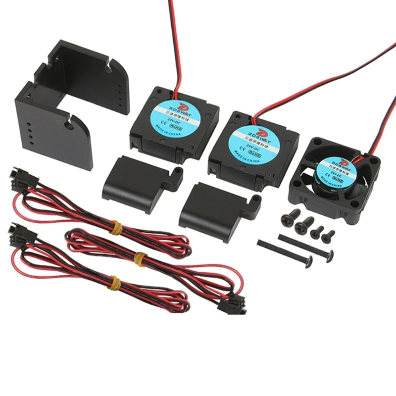 3D Printer Hotend Fan Bracket & Cable DC12v/24v Extruder Hotend Fan Brackets R2LB
3D Printer Hotend Fan Bracket & Cable DC12v/24v Extruder Hotend Fan Brackets R2LB