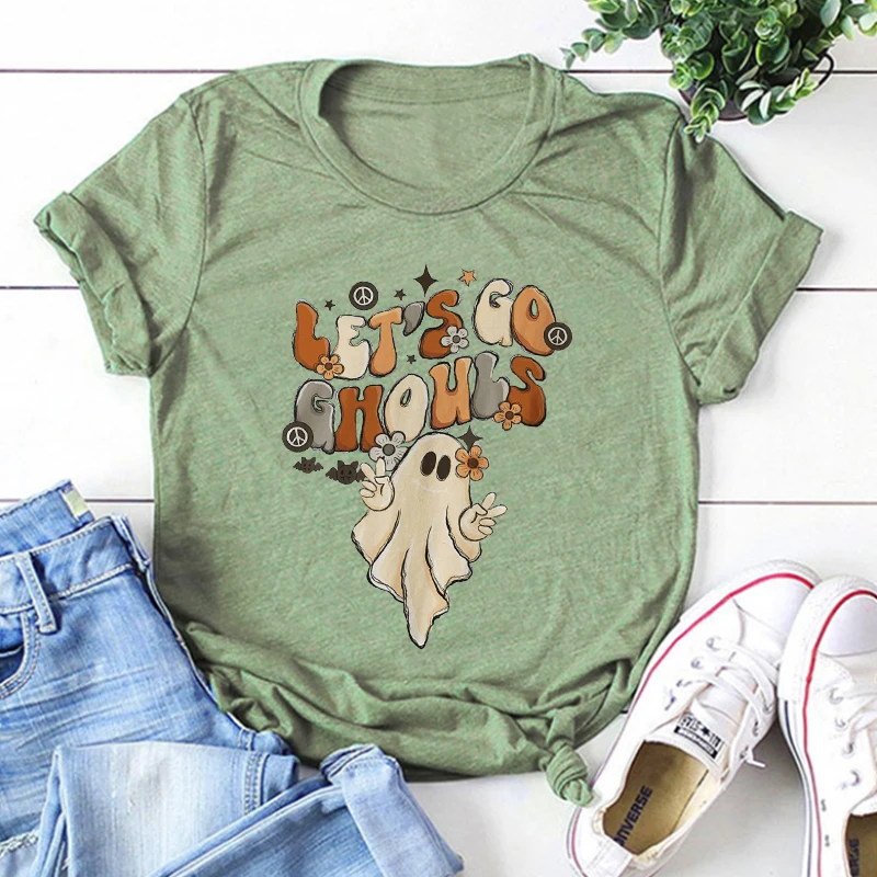 Lets Go Ghouls Shirt Vintage Halloween Tshirt Retro Fall Shirt Fall Top Women Vintage Ghost Tshirt Halloween Women Clothing M
Lets Go Ghouls Shirt Vintage Halloween Tshirt Retro Fall Shirt Fall Top Women Vintage Ghost Tshirt Halloween Women Clothing M