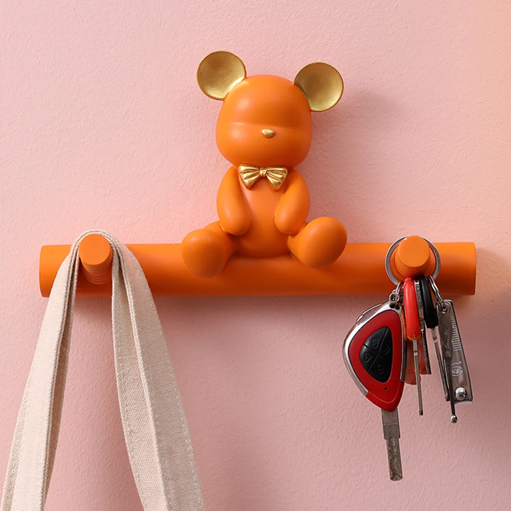 Creative Bear Hook on Wall Mounted Door Coat Rack Keychain Bathroom Accessories Towel Holder Clothes Hanger Entrance Decor
Creative Bear Hook on Wall Mounted Door Coat Rack Keychain Bathroom Accessories Towel Holder Clothes Hanger Entrance Decor