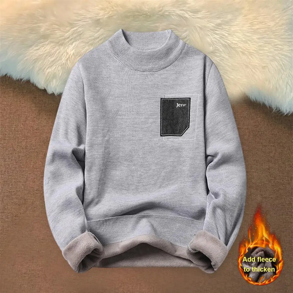 Men Half Turtleneck Sweater Cozy Men's Plush Sweater with Half-high Collar Neck Protection for Fall Winter Soft Warm Pullover
Men Half Turtleneck Sweater Cozy Men's Plush Sweater with Half-high Collar Neck Protection for Fall Winter Soft Warm Pullover