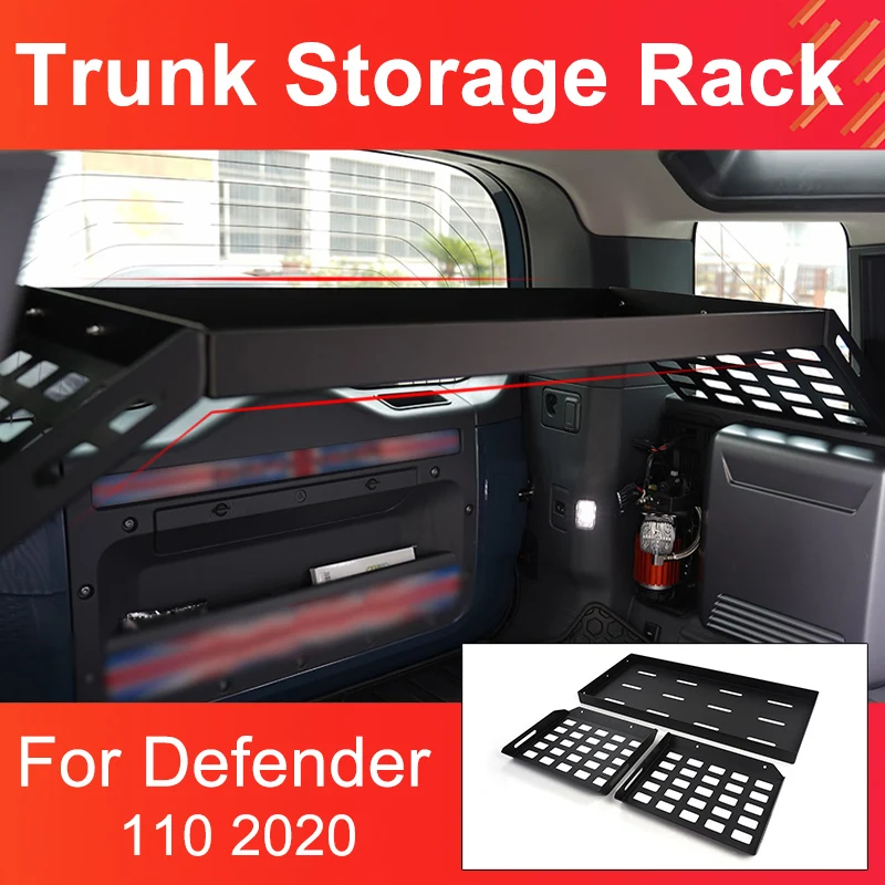 Alluminum Alloy Trunk Storage Rack for Land Rover Defender 110 No Destructive Installation Black Rear Trunk Storage Rack
Alluminum Alloy Trunk Storage Rack for Land Rover Defender 110 No Destructive Installation Black Rear Trunk Storage Rack