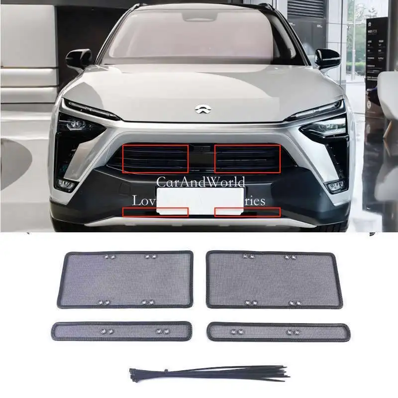 Stainless Steel Center Grille Insect Screening Mesh Insert Protector Net Trims Car Accessories For NIO ES8 2018-2024
Stainless Steel Center Grille Insect Screening Mesh Insert Protector Net Trims Car Accessories For NIO ES8 2018-2024