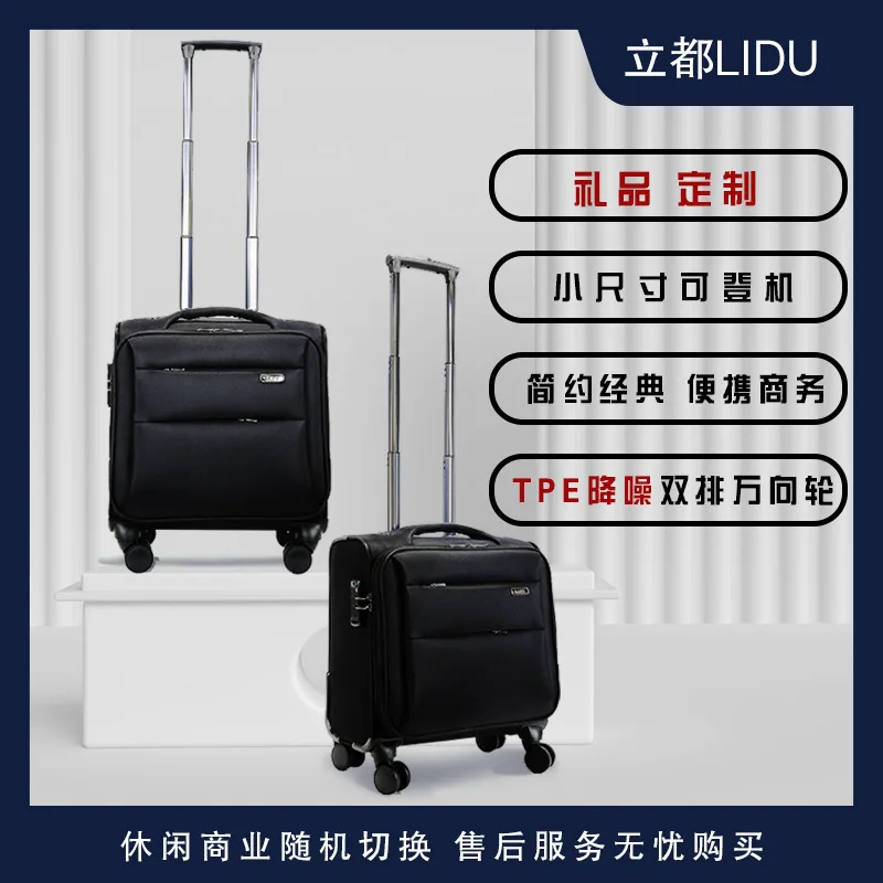 

Mini Travel Bag, Small Trolley Suitcase, Multifunctional Oxford Cloth Spinner Air Cabin Suitcase