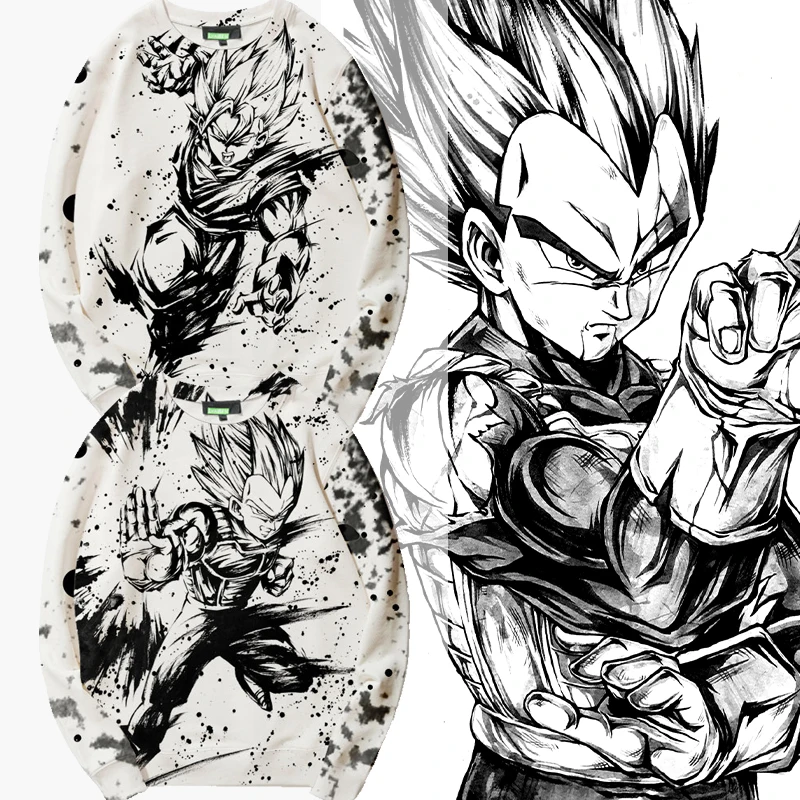 

SEVEN DRAGON BALL ROUND NECK HOODIE MEN JAPANESE TWO YUAN WUKONG VEGETA AROUND JOINT CLOTHES BOY ANIME COAT