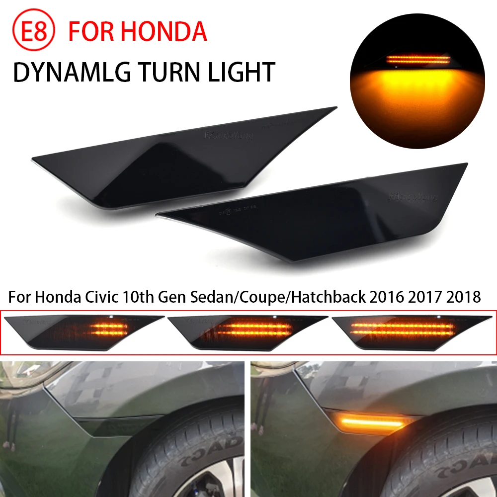Dynamic Side Marker Light Sequential Turn Signal Lamp Blinker For Honda Civic 10th Gen Sedan Coupe Hatchback 2016 2017 2018
Dynamic Side Marker Light Sequential Turn Signal Lamp Blinker For Honda Civic 10th Gen Sedan Coupe Hatchback 2016 2017 2018