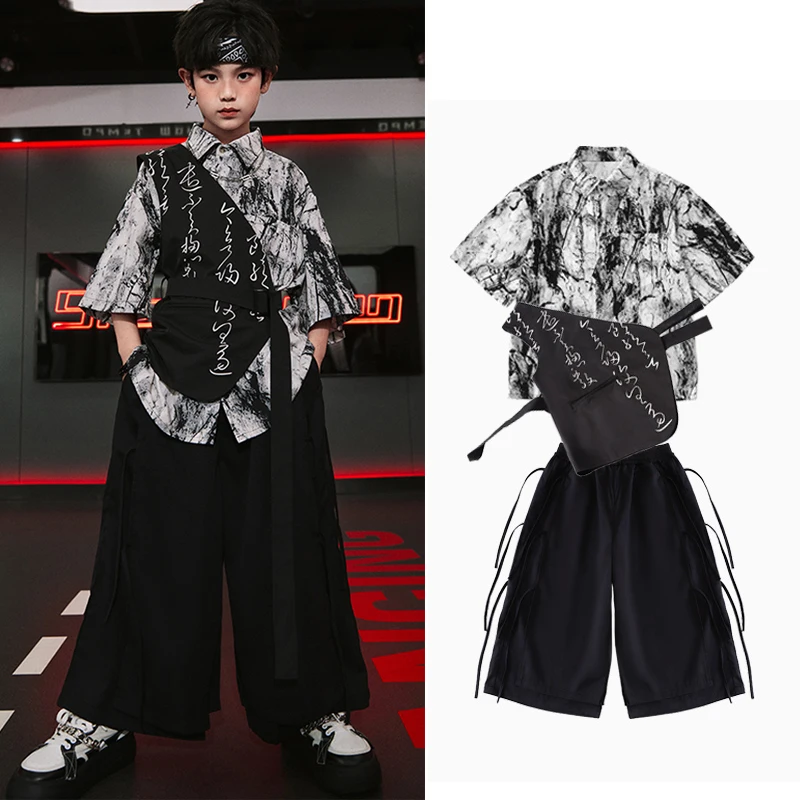 2023 Chinese Style Jazz Dance Costumes For Kids Loose Shirts Hiphop Suit Girls Boys Jazz Dance Performance Stage Wear DQS13436
2023 Chinese Style Jazz Dance Costumes For Kids Loose Shirts Hiphop Suit Girls Boys Jazz Dance Performance Stage Wear DQS13436