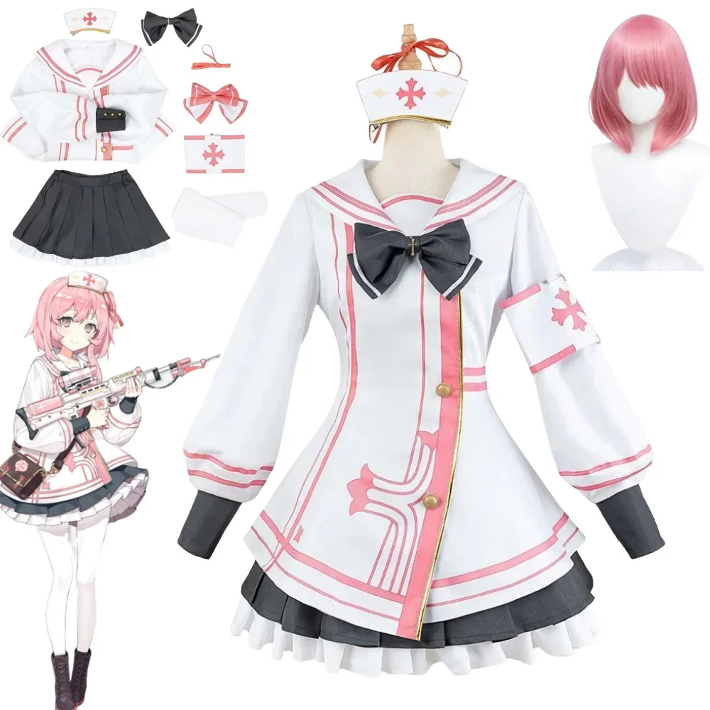 Game Blue Archive Sumi Serina Cosplay Costume Women Uniform Casual Jacket Skirt Wig Nurse Hat Bow Halloween Party Suit
Game Blue Archive Sumi Serina Cosplay Costume Women Uniform Casual Jacket Skirt Wig Nurse Hat Bow Halloween Party Suit