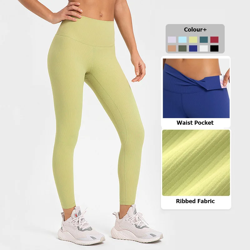 High Waist Fitness Leggings Women Solid Color Ribbed Yoga Pants Super Stretch Breathable Workout Running Tights Sportswear
High Waist Fitness Leggings Women Solid Color Ribbed Yoga Pants Super Stretch Breathable Workout Running Tights Sportswear