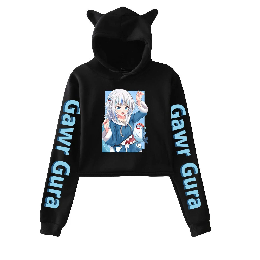 Gawr Gura Hoodie Sweatshirts Crop top Hoodie Pullovers Printing Influencer for Girls Cat Ear Youth Streetwear Clothes Casual
Gawr Gura Hoodie Sweatshirts Crop top Hoodie Pullovers Printing Influencer for Girls Cat Ear Youth Streetwear Clothes Casual