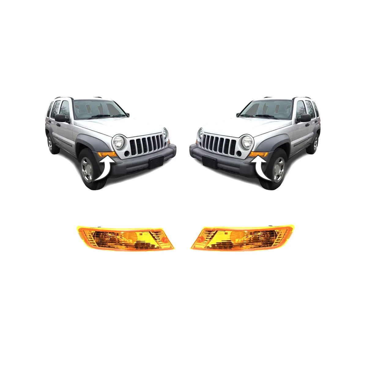 Car Amber Side Marker Indicator Amber with LED Daytime Light for Jeep Liberty 2005-2007 55156766AE 55156767AD
Car Amber Side Marker Indicator Amber with LED Daytime Light for Jeep Liberty 2005-2007 55156766AE 55156767AD