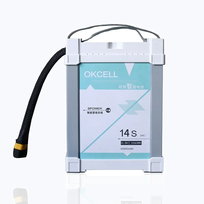 

Okcell 12S/14S 8000Mah/12000Mah/16000Mah/20000Mah/22000Mah plant protection drone built-in balance smart battery