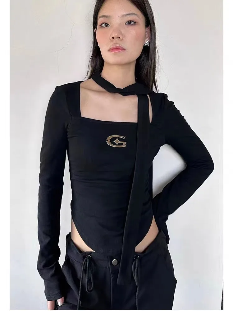 HOUZHOU Korean Fashion Streetwear T Shirts Women Grunge Vintage Sexy Casual Square Collar Long Sleeve Short Slim Tees Top 2024
HOUZHOU Korean Fashion Streetwear T Shirts Women Grunge Vintage Sexy Casual Square Collar Long Sleeve Short Slim Tees Top 2024