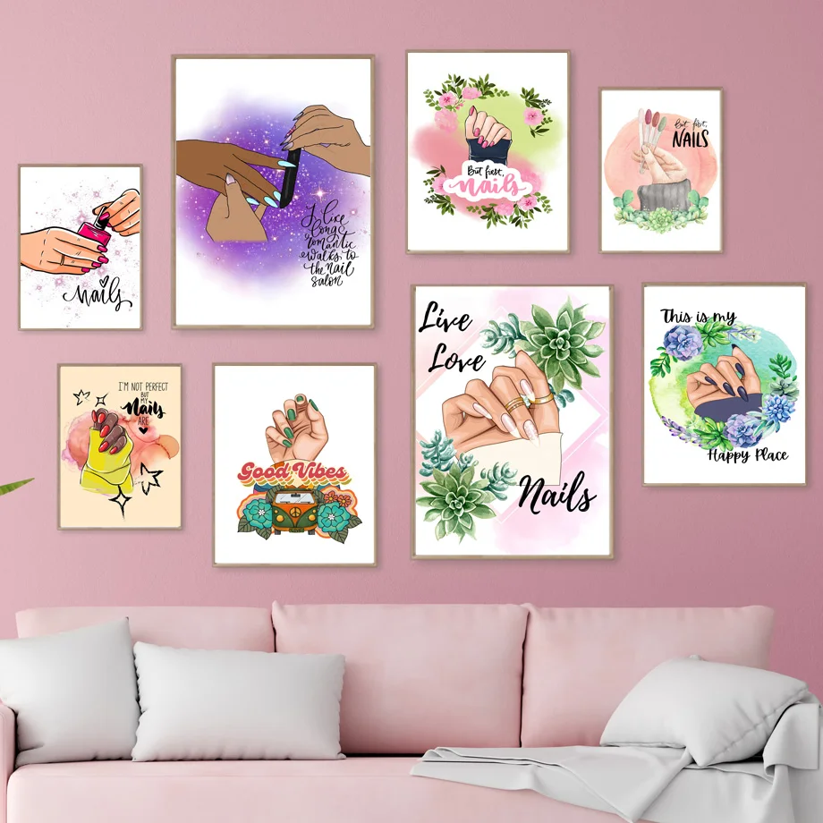 Fashion Nail Polish Flower Posters And Prints Wall Art Manicure Beauty Salon Canvas Painting Modern Girl Room Home Decoration
Fashion Nail Polish Flower Posters And Prints Wall Art Manicure Beauty Salon Canvas Painting Modern Girl Room Home Decoration