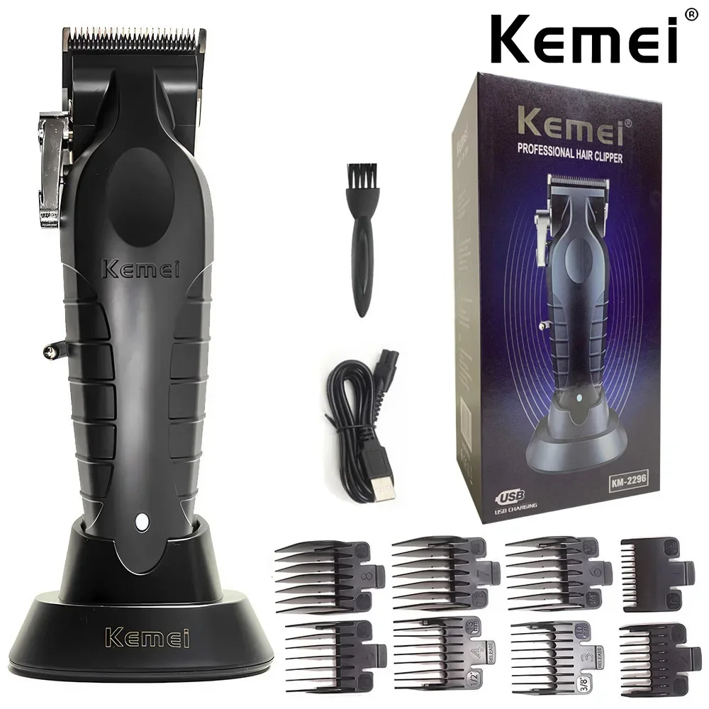 

Профессиональные высокоточные машинки для стрижки волос от Kemei, Беспроводная Машинка для стрижки волос, перезаряжаемый триммер для бороды для парикмахера