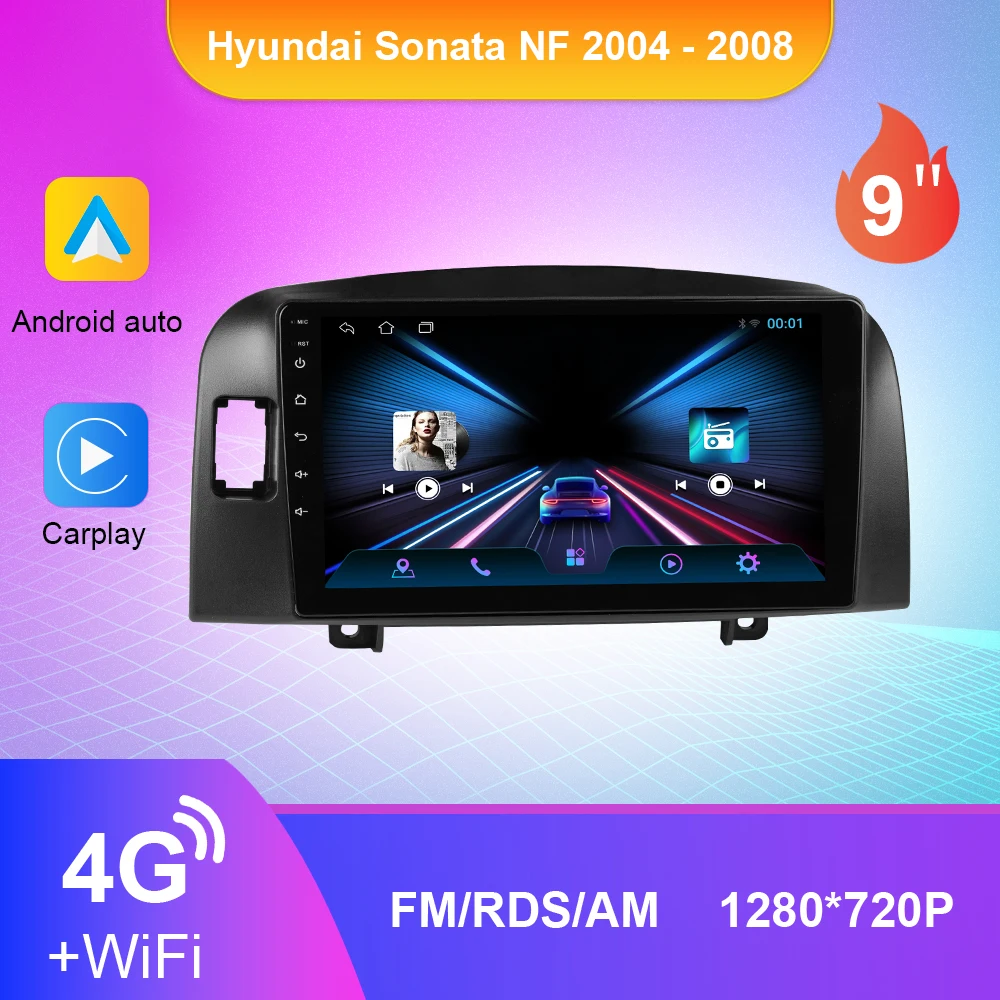 Автомагнитола Carplay, видеоплеер для Hyundai Sonata NF 2004-2008, Android 10, стерео навигация, Авторадио 4G, Wi-Fi, Carplay, 2Din DSP
Автомагнитола Carplay, видеоплеер для Hyundai Sonata NF 2004-2008, Android 10, стерео навигация, Авторадио 4G, Wi-Fi, Carplay, 2Din DSP