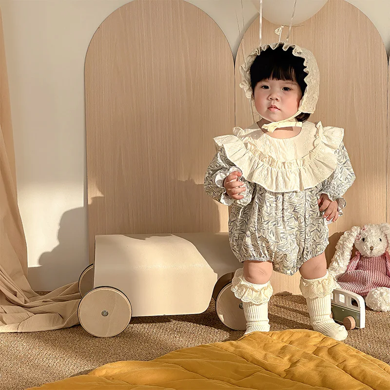 Spring Autumn Korean Baby Girls Romper Cotton Floral Lace Broder Long Sleeve Infant Girl Bodysuit Newborn Girls Outfits
Spring Autumn Korean Baby Girls Romper Cotton Floral Lace Broder Long Sleeve Infant Girl Bodysuit Newborn Girls Outfits