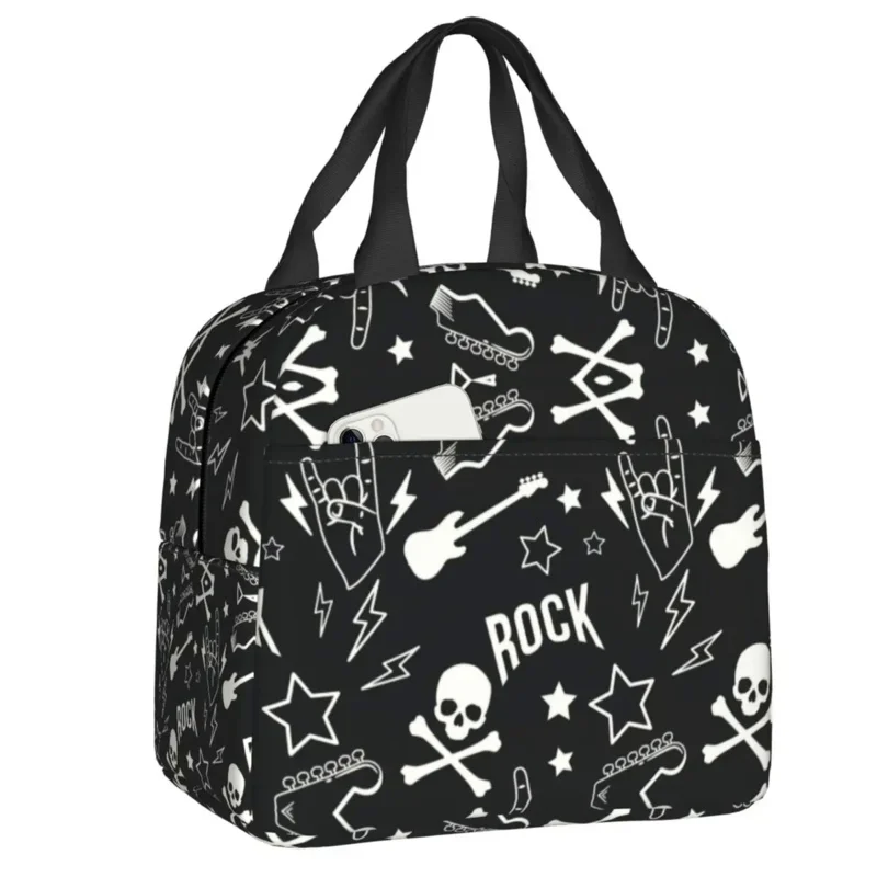Изолированные сумки для обеда Rocker Rock с музыкальным рисунком для кемпинга путешествий из тяжелого металла герметичный охладитель термальный Ланч-бокс для женщин
Изолированные сумки для обеда Rocker Rock с музыкальным рисунком для кемпинга путешествий из тяжелого металла герметичный охладитель термальный Ланч-бокс для женщин