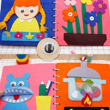 Cloth Book Toddler Montessori Toys DIY Craft Castle Rainbow Handmade Book Busy Board Baby Early Learning Education Basic Life
Cloth Book Toddler Montessori Toys DIY Craft Castle Rainbow Handmade Book Busy Board Baby Early Learning Education Basic Life