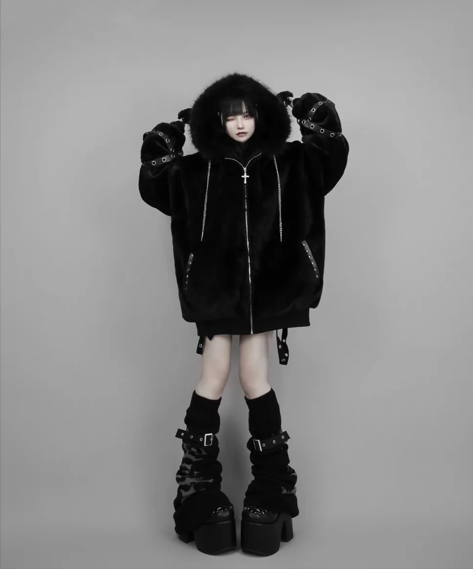 Mauroicardi Autumn Winter Oversized Warm Soft White Faux Fur Coat Women with Hood Harajuku Fashion Fluffy Jacket Streetwear 2025 21 S6c6cd6091e63454faa65f266317cbe92V