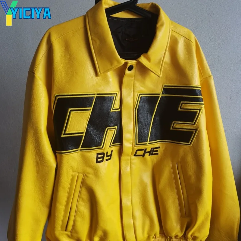 YICIYA Leather Jacket yellow Bomber Women Hip-hop Vintage Winter Female Zipper Coat Moto Outwear jackets 2023 coats fashion tops
YICIYA Leather Jacket yellow Bomber Women Hip-hop Vintage Winter Female Zipper Coat Moto Outwear jackets 2023 coats fashion tops