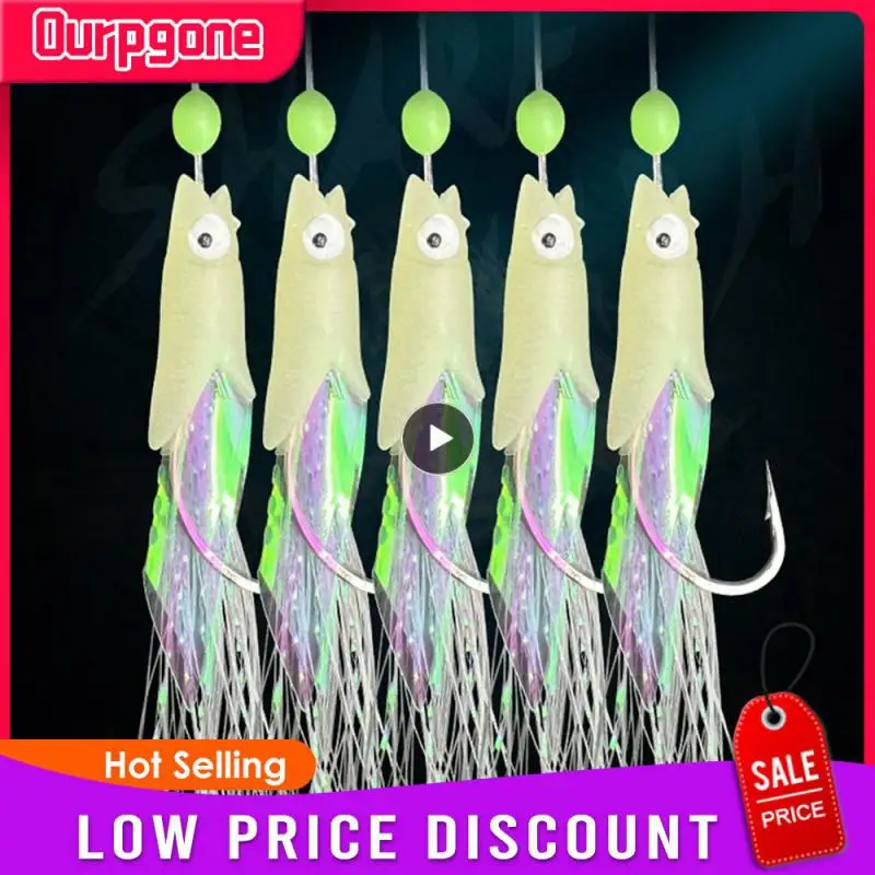 Светящиеся рыболовные крючки для поворотных крючков, 1 пакет, приманка, джиг, рыболовная голова, мягкая креветка, трос с золотым покрытием, Снасть
Светящиеся рыболовные крючки для поворотных крючков, 1 пакет, приманка, джиг, рыболовная голова, мягкая креветка, трос с золотым покрытием, Снасть