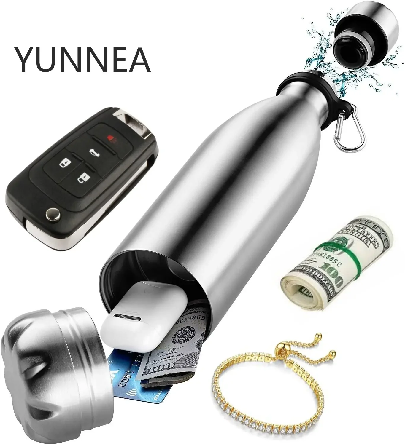 Секретная Скрытая безопасная бутылка для воды, стальная тарелка для хранения, скрытый сейф, отсек для хранения искусственных денег
Секретная Скрытая безопасная бутылка для воды, стальная тарелка для хранения, скрытый сейф, отсек для хранения искусственных денег