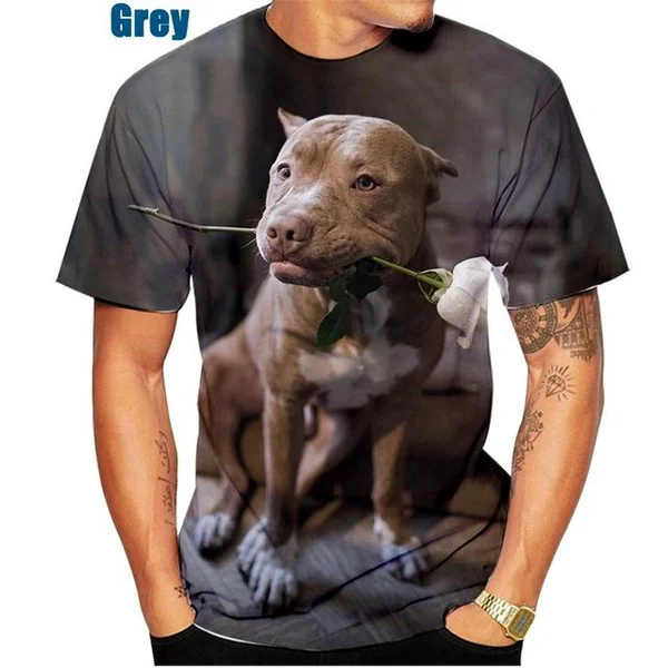 Новинка 2024, модная футболка с рисунком питбуля, собаки, с 3D принтом, мужская и женская Повседневная футболка с коротким рукавом
Новинка 2024, модная футболка с рисунком питбуля, собаки, с 3D принтом, мужская и женская Повседневная футболка с коротким рукавом