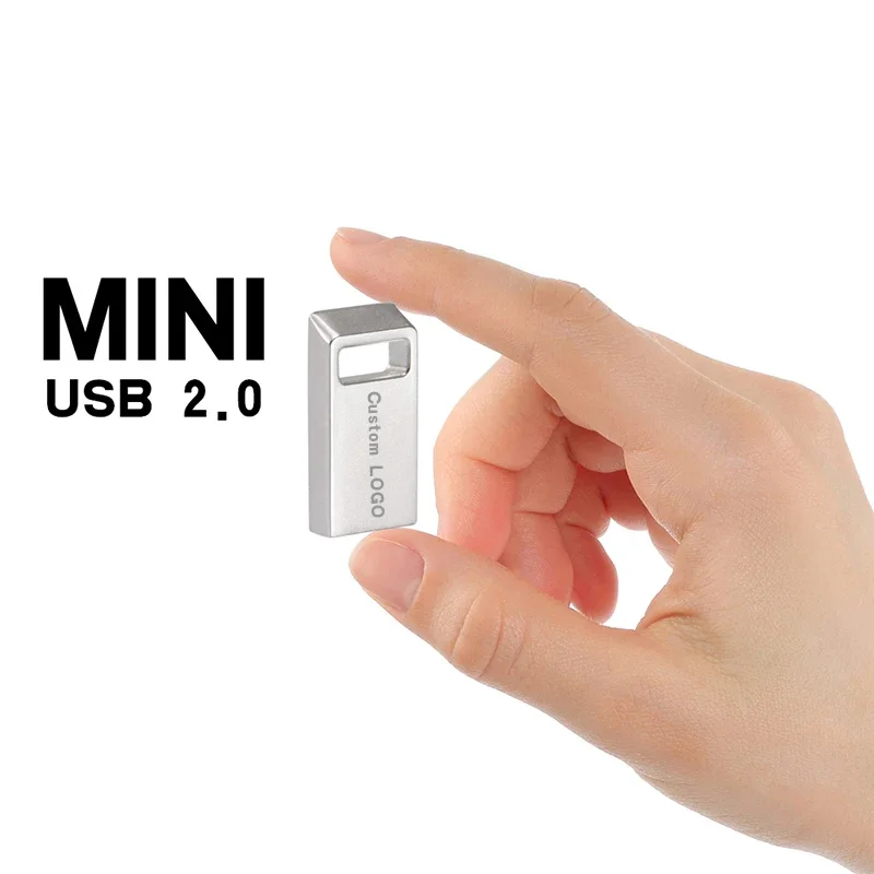 

JASTER Mini Metal USB Flash Drive Pen Drives Pendrive Free Shipping Items Memory Stick USB Stick 2.0 4GB 8GB 16GB 32GB 64GB