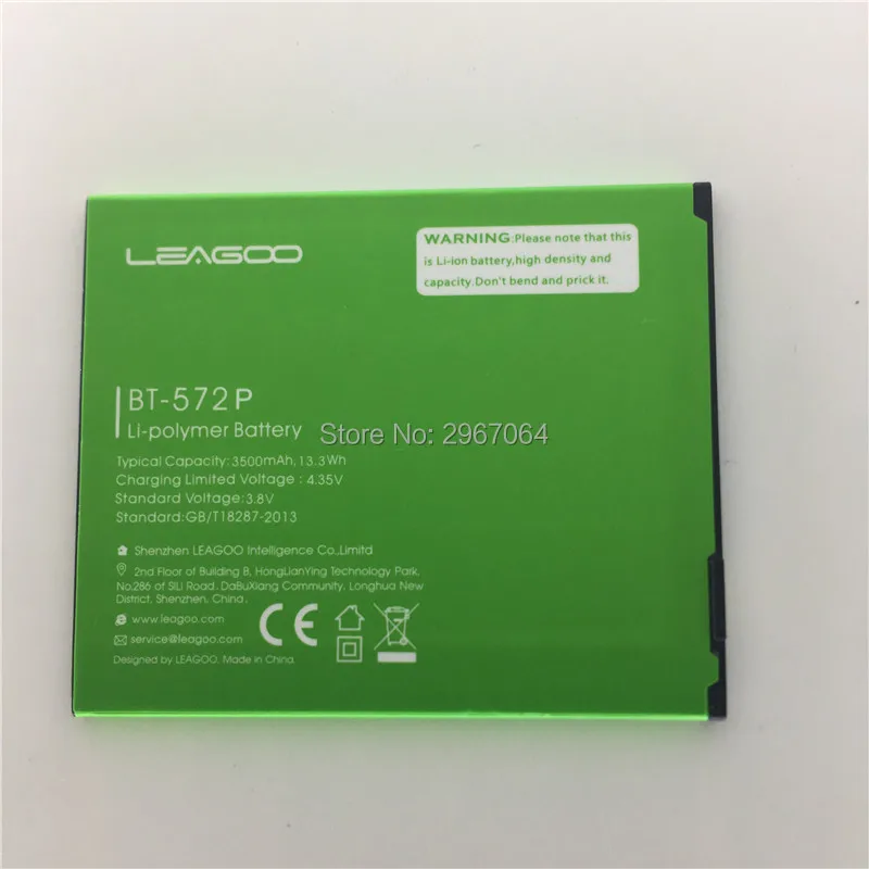 YCOOLY для LEAGOO BT-572P аккумулятор 3500 мАч с большой емкостью для LEAGOO M8 M8 Pro аккумулятор с длительным временем ожидания
YCOOLY для LEAGOO BT-572P аккумулятор 3500 мАч с большой емкостью для LEAGOO M8 M8 Pro аккумулятор с длительным временем ожидания