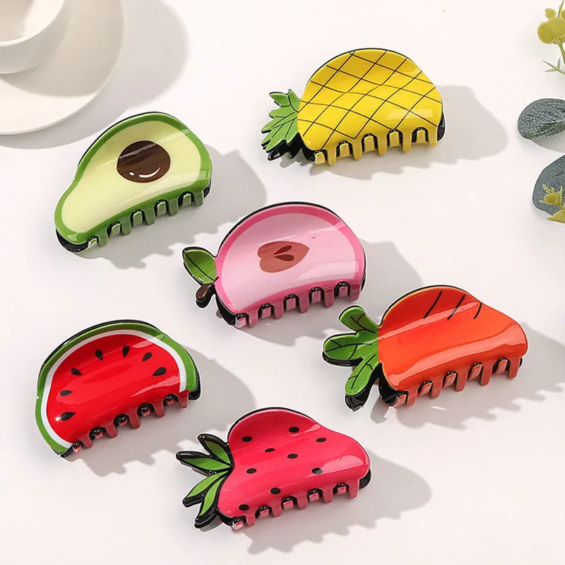 Korean Fruit Hair Claws For Women Hair Accessories Fashion Cute Geometric Crab Hair Clips Acrylic Enamel Hairpins Girls Headwear
Korean Fruit Hair Claws For Women Hair Accessories Fashion Cute Geometric Crab Hair Clips Acrylic Enamel Hairpins Girls Headwear