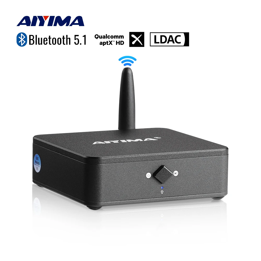 

AIYIMA Audio B1 DAC HIFI Lossless Bluetooth Receiver ES9018 QCC5125 Bluetooth 5.1 Decoder APTX-HD LDAC OPT COA RCA Output