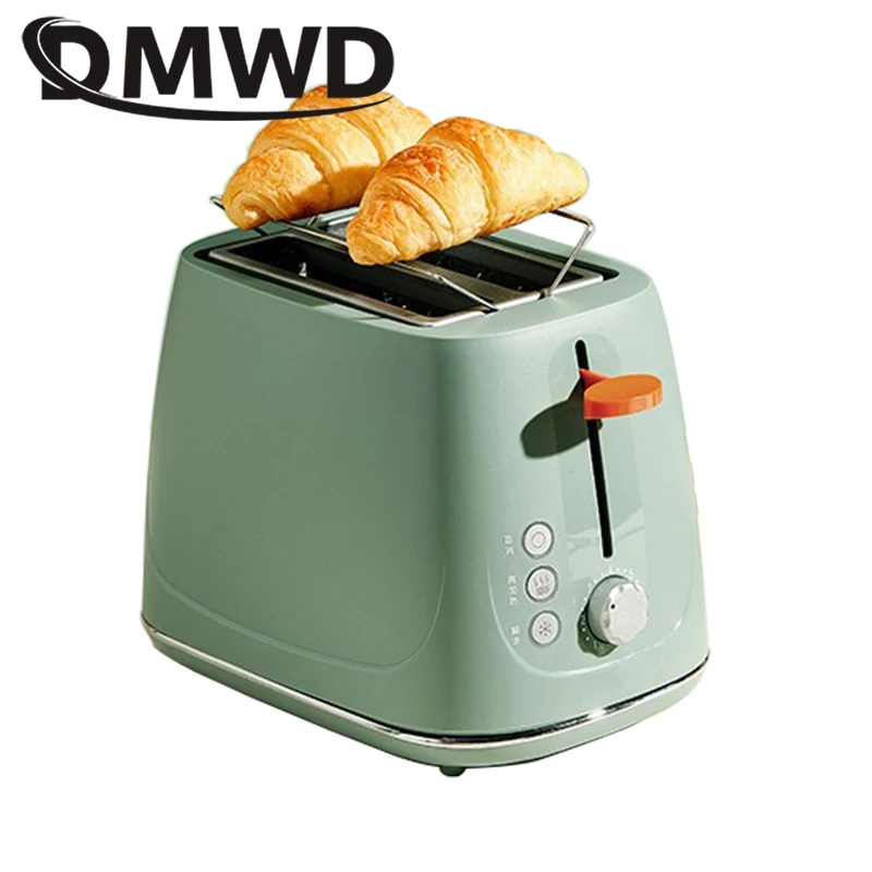 

DMWD Mini Household Toaster Electric Baking Bread Maker Stainless Steel Automatic Breakfast Machine Toast Sandwich Oven 2 Slices